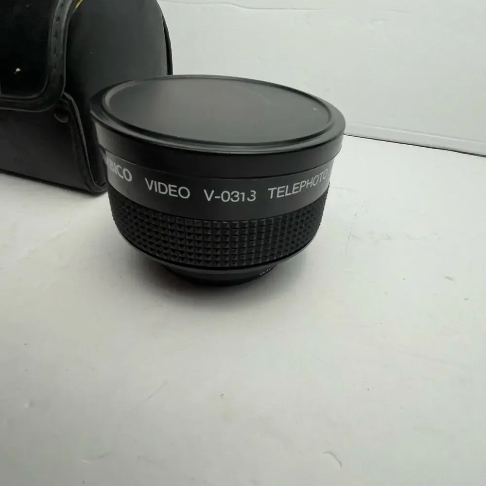 Ambico Video V-0313 Telephoto 2.0X Hi-Resolution Lens Japan 52mm 49mm Case
